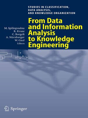 cover image of From Data and Information Analysis to Knowledge Engineering